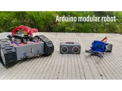 Arduino bluetooth controlled modular robot