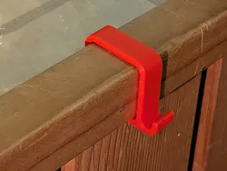Christmas light (or just string lights) clip for 1" outside corner