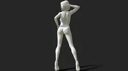 Dancer woman 3d printable model