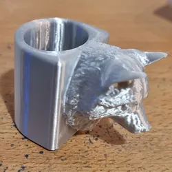 Fișiere pentru imprimante 3D | Fișier 3MF | Scout Woggle Wolf Head