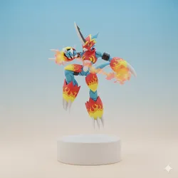 Fladramon Digimon Creature Model