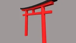 Japanese Torii (Low Poly)