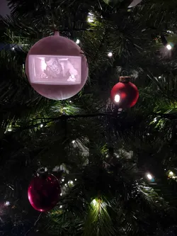 Lithophane Christmas Tree Bauble