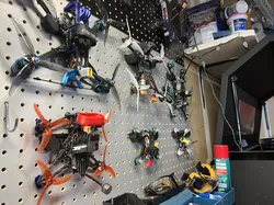 Peg board Drone mount: Updated