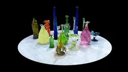 Photogrammetry of coloured glass objects