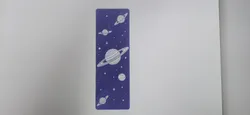 Purple Saturn & Ringed Planets Bookmark