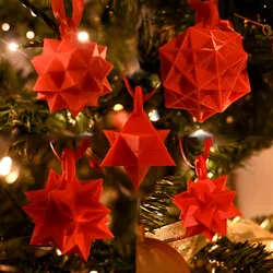 "Regular Polyhedral Compounds" Tree Ornaments