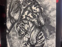 tigre y cachorro hue forge  - Modelo de impresión 3D gratuito