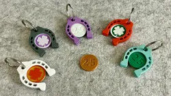 2026 - Lucky charm with shopping cart coin / Glücksbringer mit Münze für Einkaufswagen