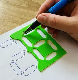 Alphanumeric stencil