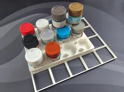 Gridfinity Paint grid - Revell, Vallejo, Tamiya, Microscale 1x1 - 5x5