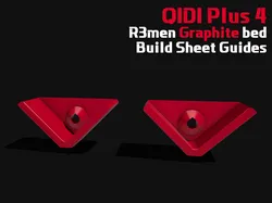 Qidi Plus 4 R3men Graphite Bed Corner Guides