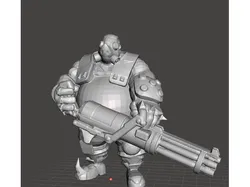 Roadhog w/ Minigun - Tabletop miniatures