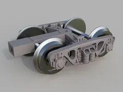 Train bogie model 18-100, H0 scale, HD (for resin)