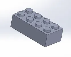 2x4 (part 3001) LEGO compatible brick