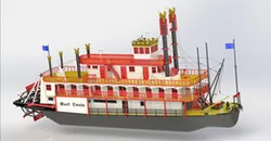 47cm Steamboat model