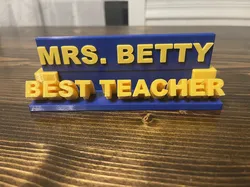BEST TEACHER AND PRINICPAL CUSTOM GIFT