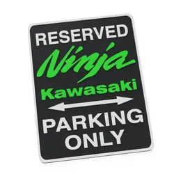 Home Decorations & Ornaments STL Download - Kawasaki Ninja H2R1000SX 650 ZX4 ZX6 ZX9 Funny Parking Signby 3DPFactory