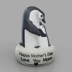 Home Decorations & Ornaments STL تنزيل - Mommy's Little Penguin - Print_Verse