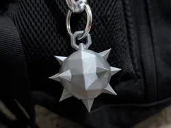 Low Poly Mace Keychain
