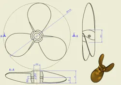 Propeller for boat/fan