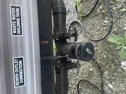 CAMPER RV DUMP TANK HANDLE REPLACEMENT BLACK, GREY LABELED TEXT NO AMS