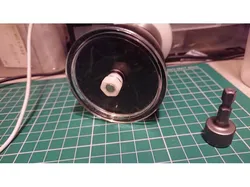 Coffee grinder nut adapter for cordless drill operation