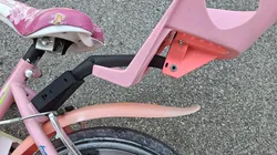 Console / holder to add doll seat to kids bike