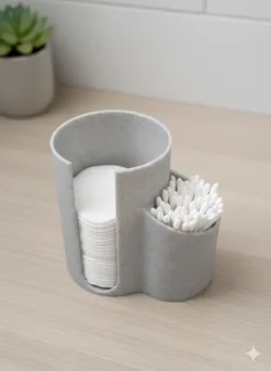 Cotton Pad & Q-Tip Organizer