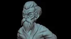 Dragon Ball Jackie Chan Master Roshi Sculpt STL