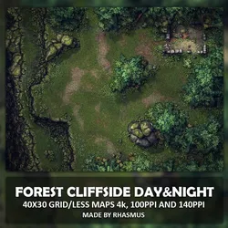 Forest Cliffside Day&Night Maps