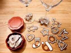 Gingerbread Wine Glass Markers