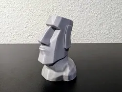 Moai Head – Stylized Easter Island Statue