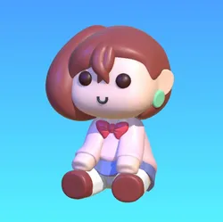 Other STL تنزيل - Momo Ayase Chibi / Dandadan - SukendoArt3D