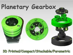 Parametric Planetary Gearbox - Openscad