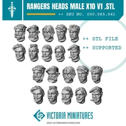 Ranger Heads Male V1