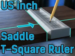Saddle Ruler Square with marking holes for woodworking inches