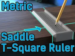 Saddle Ruler Square with Metric marking holes for woodworking