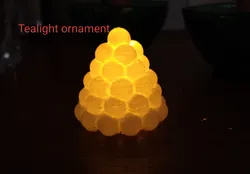 Snölykta / Snowball lantern tealight decoration, earring or christmas ornament