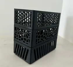 Storage box 30+ patterns - Stackable -  Parametric - OpenSCAD