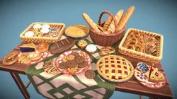 Stylized Lowpoly Bakery Pack