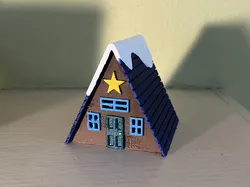 Tea Light Christmas Village House
