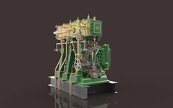 TRIPLE EXPANSION MARINE ENGINE