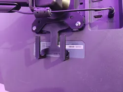 VESA 100 Cable holder behind monitor. No screws needed!
