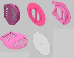 Air exchange valve for face masks