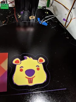 Beaver face (coaster)