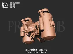 Cosplay STL indir - Burnice white Flamethrower Tank - Zenless zone zero cosplay - Printhub