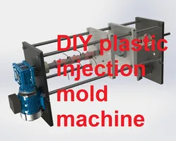 DIY All-electric plastic injection molding machine.