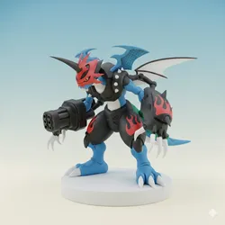Paildramon Digimon Creature Model