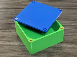 Parametric enclosure using metal inserts.
